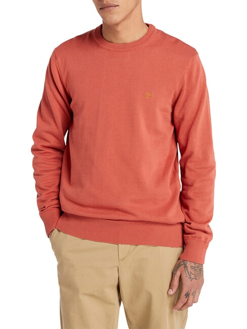 TIMBERLAND WILLIAMS RIVER Pullover mit Rundhalsausschnitt Chili-Öl - Herrenpullover