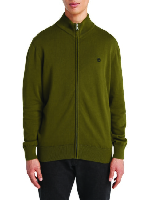 TIMBERLAND WILLIAMS RIVER Pullover mit Reißverschluss dunkeloliv - Herrenpullover