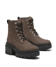 TIMBERLAND EVERLEIGH MID  Hohe Stiefeletten aus Leder mittelbraunes Nubuk - Damenschuhe - 1