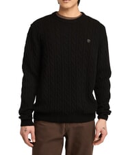 TIMBERLAND P-B LAMBWOOL Pullover mit Rundhalsausschnitt aus Wollmischung - Herrenpullover