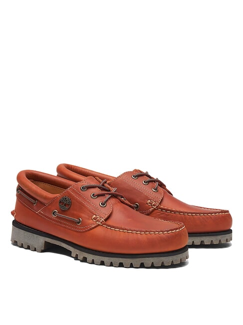 TIMBERLAND AUTHENTIC  Bootsschuhe aus Leder mittelorange Vollkorn - Herrenschuhe