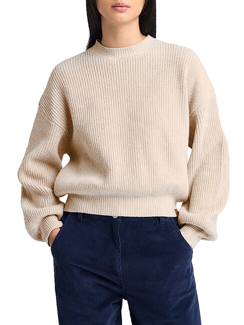 TIMBERLAND WOOL BLEND  Pullover mit Rundhalsausschnitt Angora-Heidekraut - Damenpullover