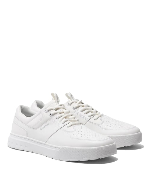 TIMBERLAND MAPLE GROVE Leder-Sneakers weißes Vollkorn - Herrenschuhe