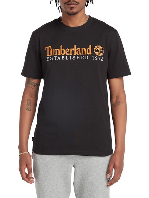 TIMBERLAND ESTABILISHED 1973 Baumwoll t-shirt SCHWARZ - Herren-T-Shirts