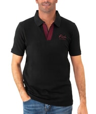 JOHN RICHMOND DABAK Poloshirt mit V-Ausschnitt und halblangen &Auml;rmeln - Herren-Polo-Shirts/Herren-Polo-Shirt/Herrenpoloshirt/Herrenpoloshirts