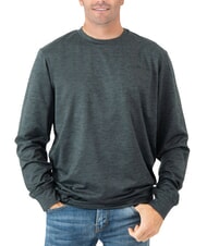 JOHN RICHMOND KUDRO Sweatshirt mit Rundhalsausschnitt und geprägtem Logo Holzkohle - Sweatshirts Herren - 1