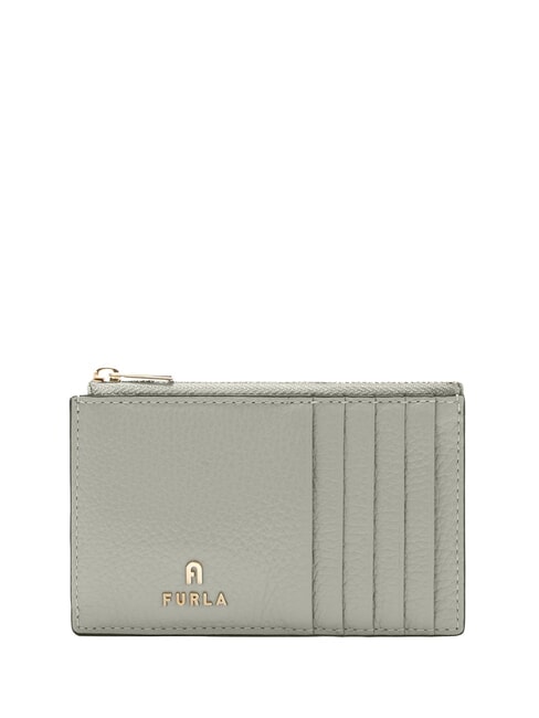 FURLA CAMELIA Flache Brieftasche aus Leder Asche - Brieftaschen Damen