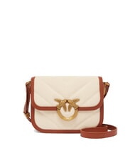 PINKO LOVE BOX BAG Mini-Umhängetasche aus Canvas - Damentaschen