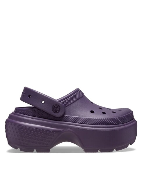 CROCS STOMP CLOG W Plateau-Clog-Hausschuh dunkle Iris - Schuhe Unisex