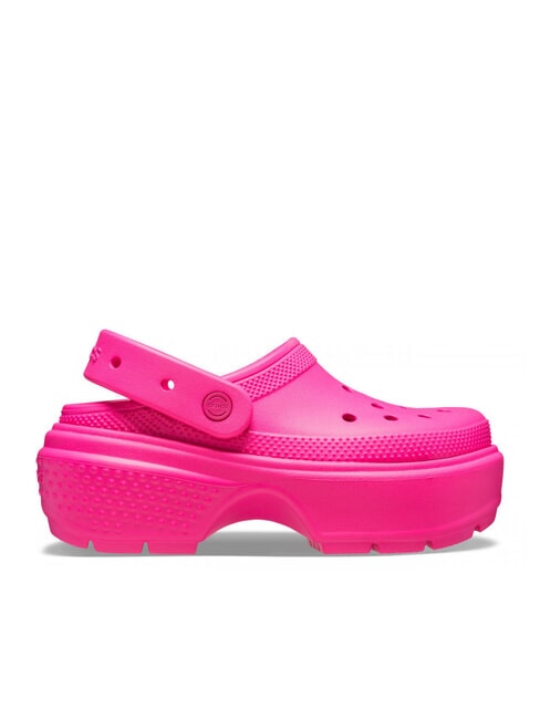 CROCS STOMP CLOG W Plateau-Clog-Hausschuh rosa Schwarm - Schuhe Unisex