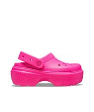 CROCS STOMP CLOG W Plateau-Clog-Hausschuh rosa Schwarm - Schuhe Unisex - 1