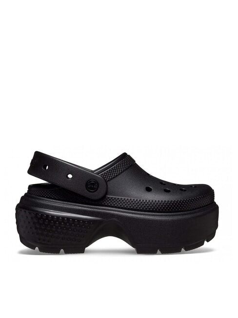 CROCS STOMP CLOG W Plateau-Clog-Hausschuh Schwarz - Schuhe Unisex