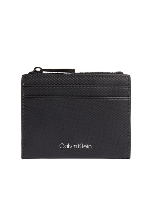 CALVIN KLEIN CK MUST Kartenetui aus Leder auf Schwarz - Brieftaschen Herren