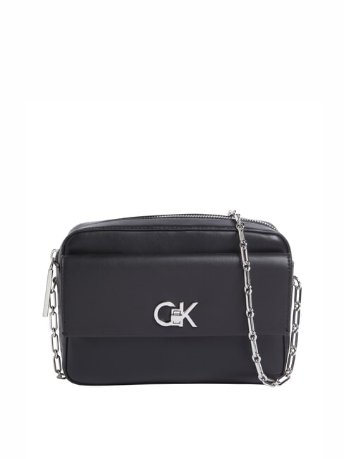 CALVIN KLEIN CK RE-LOCK Umhängetasche mit Tasche auf Schwarz - Damentaschen