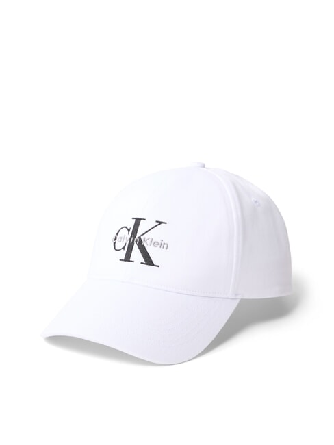 CALVIN KLEIN CKJ MONO LOGO Baseballkappe aus Baumwolle ck weiß - Mützen/Hüte