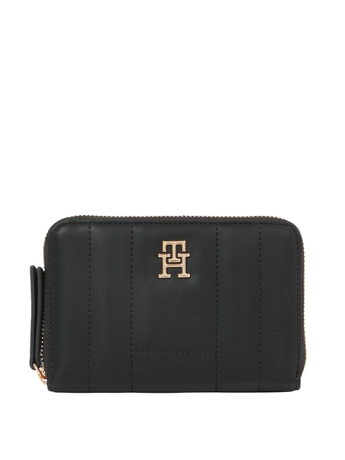 TOMMY HILFIGER TH FEMININE Geldbörse mit Rundum-Reißverschluss Schwarz - Brieftaschen Damen