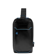 PIQUADRO BLUE SQUARE One-Shoulder-Rucksack aus Leder - Umhängetaschen Herren