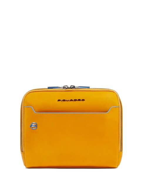 PIQUADRO BLUE SQUARE Ledertasche Gelb - Umhängetaschen Herren