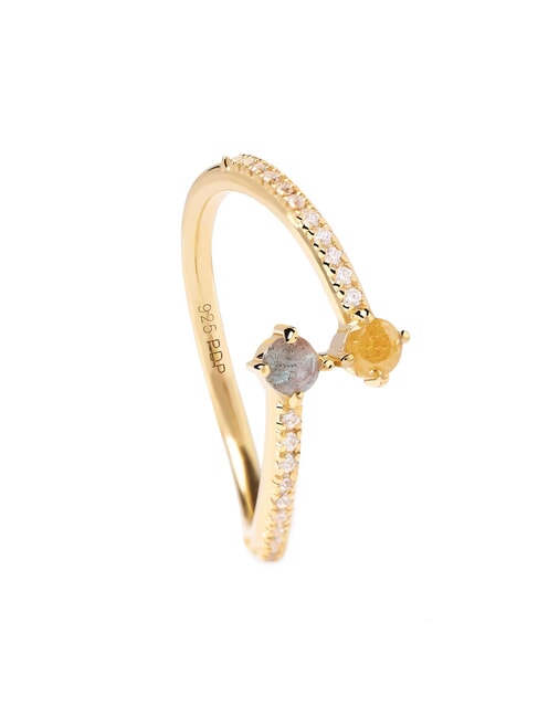 PDPAOLA JUNO Vergoldeter Steinring Gold - Ringe