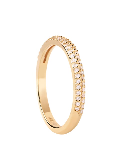 PDPAOLA THE NEW ESSENTIALS TIARA Vergoldeter Zirkoniaring Gold - Ringe