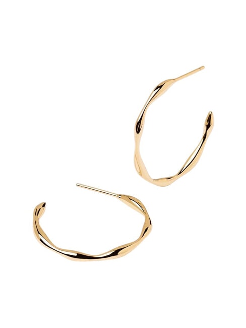 PDPAOLA FIVE VANILLA Vergoldete Creolen Gold - Ohrringe