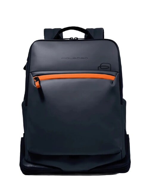 PIQUADRO CORNER SPECIALE GOMMATO 15,6-Zoll-Laptop-Rucksack Blau - PC-Rucksäcke