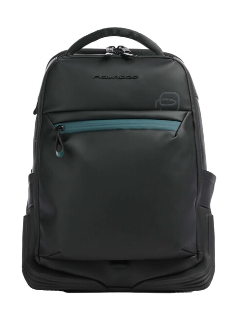 PIQUADRO CORNER SPECIALE GOMMATO  14" Laptop-Rucksack, erweiterbar Schwarz - PC-Rucksäcke