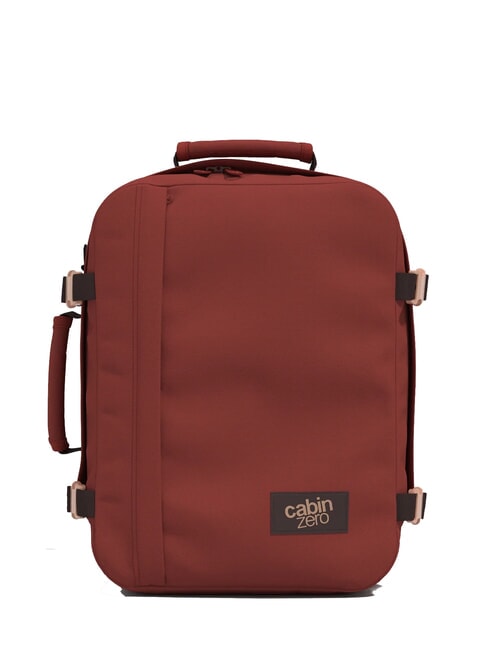CABINZERO CLASSIC 28L Underseater Reiserucksack rote Sangria - Rucksäcke für Schule &amp; Freizeit