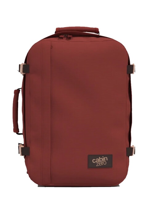 CABINZERO CLASSIC 36L Underseater Reiserucksack rote Sangria - Rucksäcke für Schule &amp; Freizeit