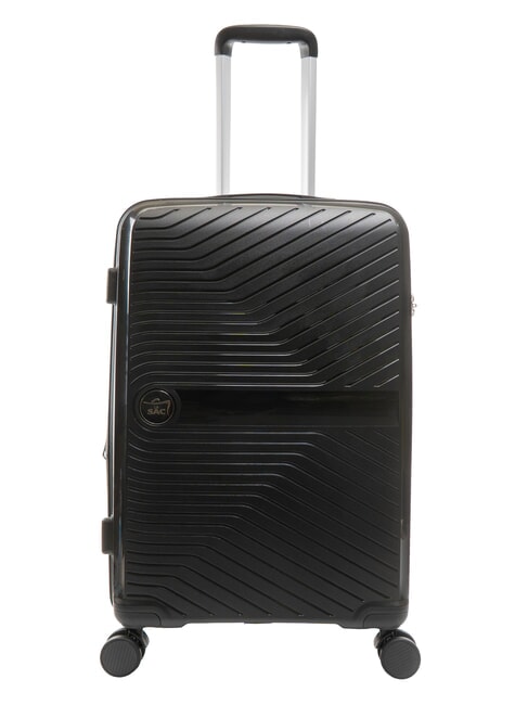 LESAC SLIDE Mittelgroßer erweiterbarer Trolley Schwarz - Harte Trolleys