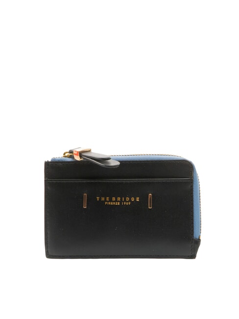 THE BRIDGE CHIARA  Flache Lederbrieftasche Schwarzes Gold - Brieftaschen Damen