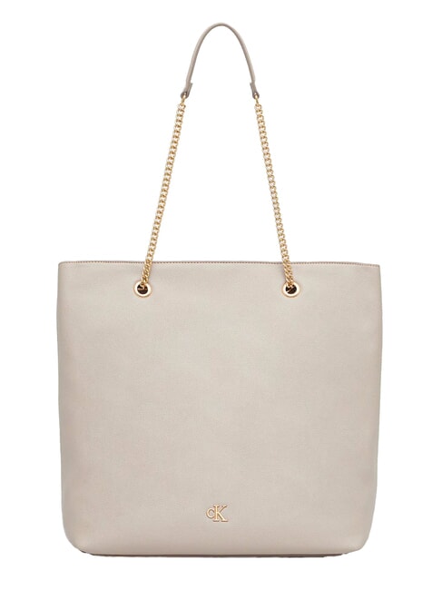 CALVIN KLEIN CKJ MINIMAL MONOGRAM Einkaufstasche mit Kettengriff Chateau - Damentaschen