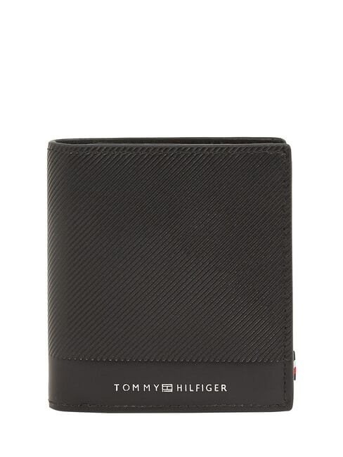 TOMMY HILFIGER TH FOUNDATION Lederbrieftasche Schwarz - Brieftaschen Herren