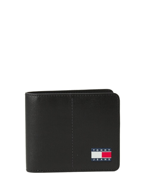 TOMMY HILFIGER TJM HERITAGE LEATHER Öko-Geldbörse Schwarz - Brieftaschen Herren