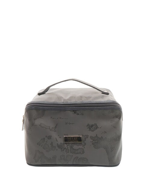 ALVIERO MARTINI PRIMA CLASSE GEO Großer quadratischer Kosmetikkoffer Asphalt - Beauty-Case