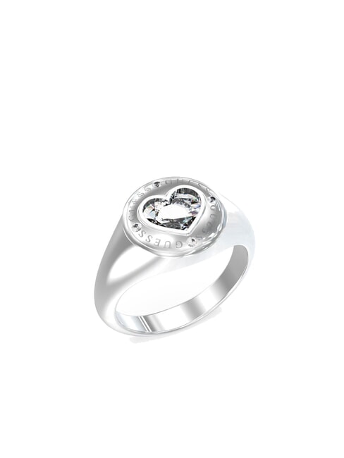 GUESS ROLLING HEARTS Ring SILBER - Ringe