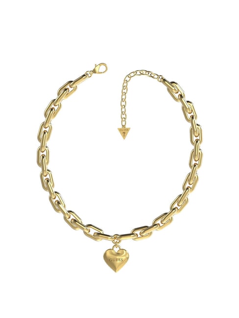 GUESS FALLING IN LOVE Halskette mit Herz gelbes Gold - Halsketten