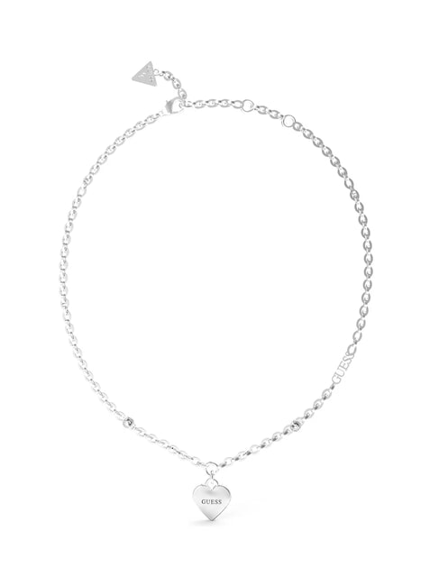 GUESS FALLING IN LOVE Herz Halskette SILBER - Halsketten