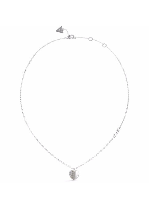 GUESS LOVELY Halskette mit Herzanhänger und Zirkonia SILBER - Halsketten