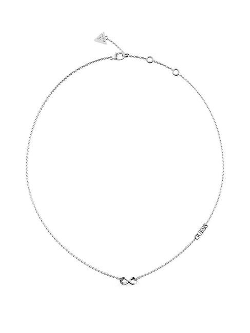 GUESS ENDLESS DREAM Infinity Charm Halskette mit Zirkonia SILBER - Halsketten