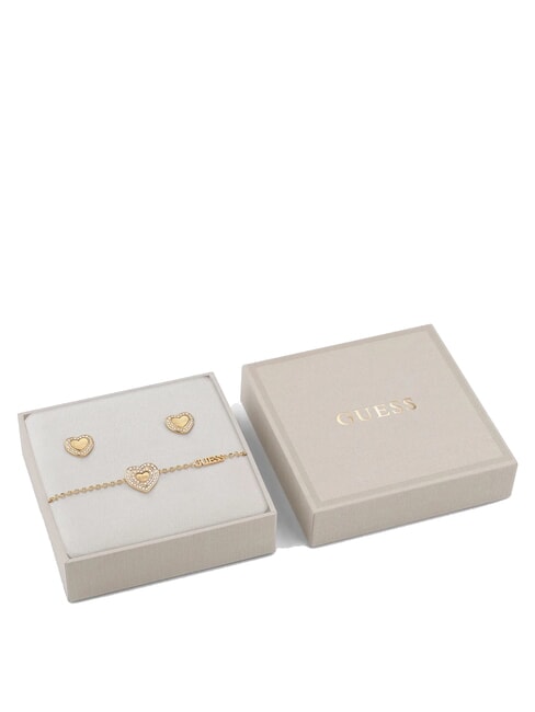 GUESS AMAMI GIFT BOX Armband + Ohrringe gelbes Gold - Ohrringe