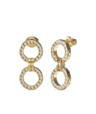 GUESS CIRCLE LIGHTS Doppelte Creolen mit Zirkonia - Ohrringe