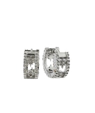 GUESS IN THE SKY Creolen mit Zirkonia gearbeitet - Ohrringe