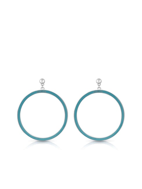 GUESS ICICLE Creolen aus Emaille SILBER - Ohrringe