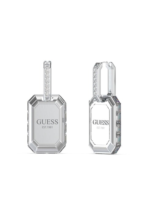 GUESS HASHTAG Ohrringe mit Logo-Anhänger SILBER - Ohrringe