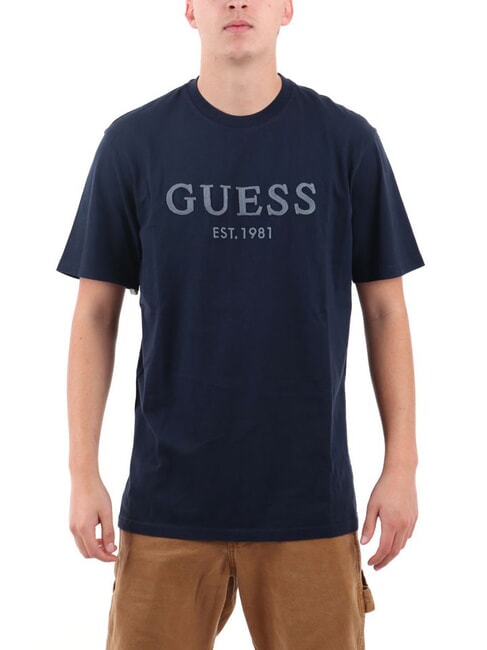 GUESS BOX LOGO T-Shirt mit gesticktem Logo smartblue - Herren-T-Shirts