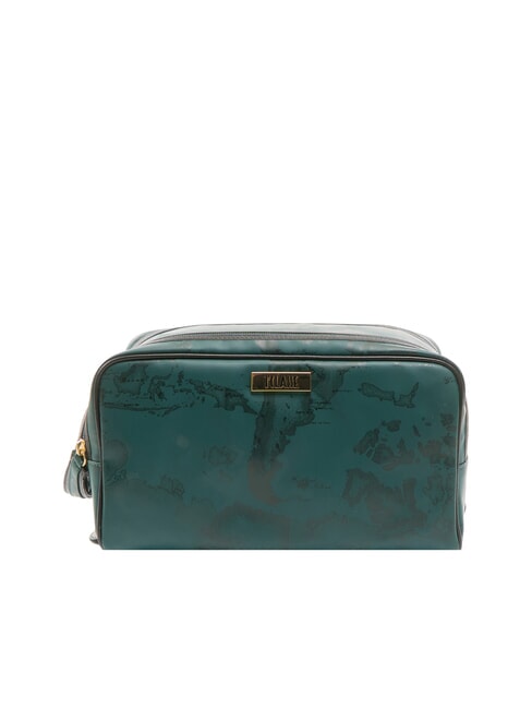 ALVIERO MARTINI PRIMA CLASSE GEO Kosmetiktasche mit Doppelreißverschluss grüne Flasche - Beauty-Case