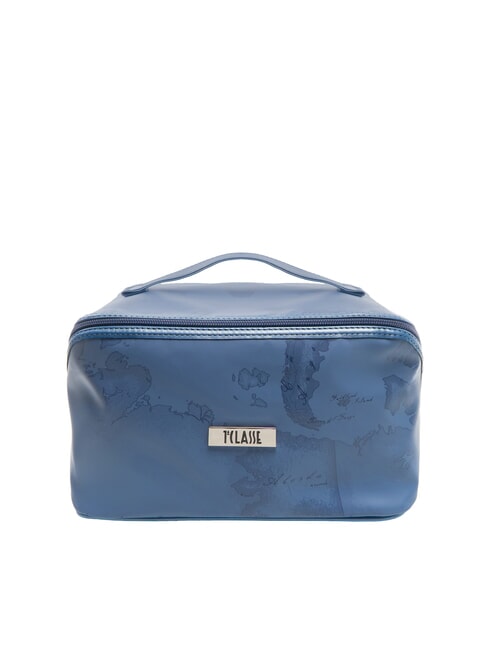 ALVIERO MARTINI PRIMA CLASSE GEO Großer quadratischer Kosmetikkoffer Blue Jeans - Beauty-Case