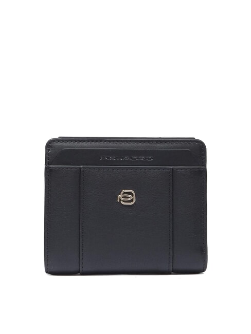 PIQUADRO CIRCLE Kompakte Lederbrieftasche Schwarz - Brieftaschen Damen