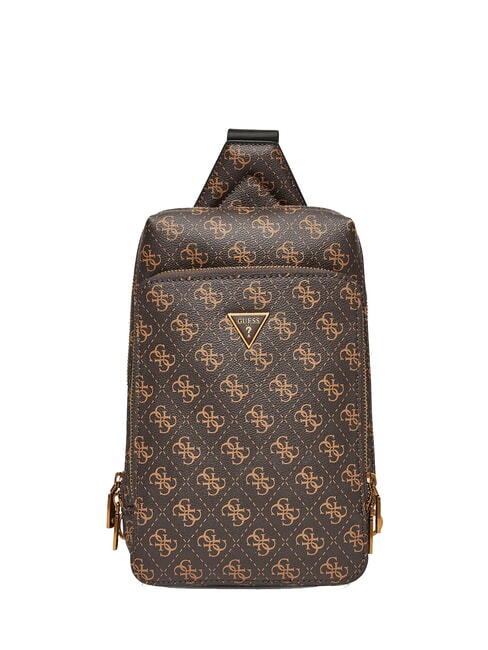 GUESS MILANO 4G Maxi-Tasche braun/ocker - Umhängetaschen Herren